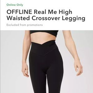 black crossover leggings